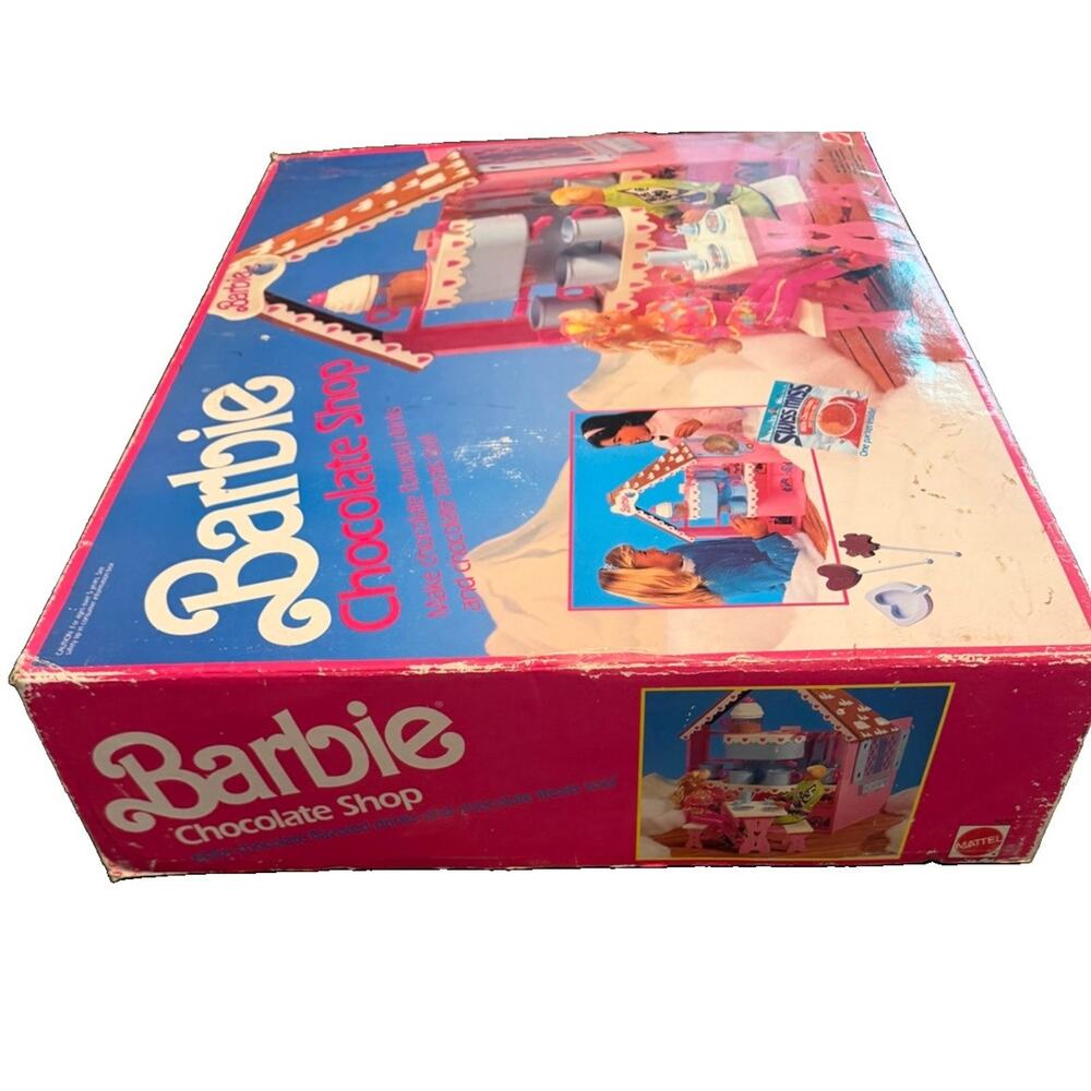NEW SEALED IN BOX Vintage Barbie Chocolate Shop 1990 Play Set 3814/71 - Picture 11 of 16